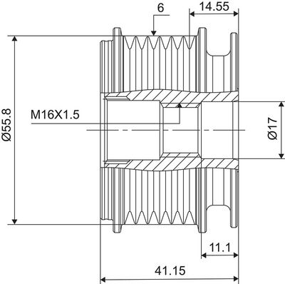 Ελεύθερη περιστροφή γεννήτριας VALEO NEW SPARE PART