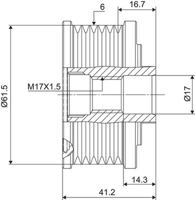 Ελεύθερη περιστροφή γεννήτριας VALEO NEW SPARE PART