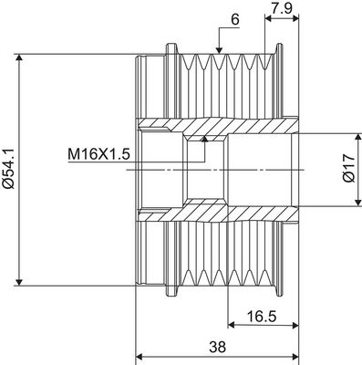Ελεύθερη περιστροφή γεννήτριας VALEO NEW SPARE PART